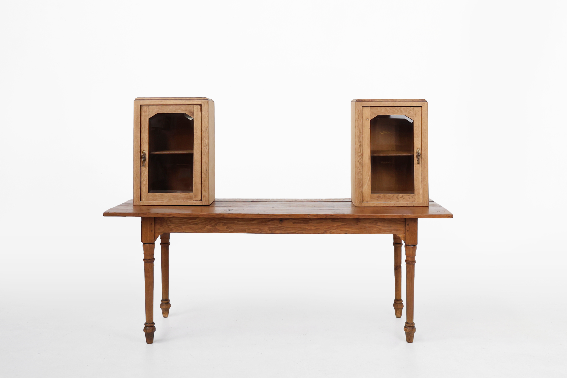 Rustic French table display cabinet, ca. 1900thumbnail